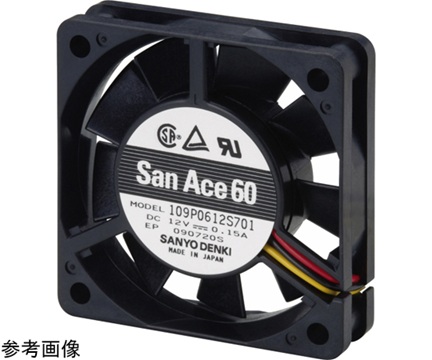 SANYO DENKI 9A0612S402 SanAce DC Fan Motor (60mm, 12V, 0.17A)