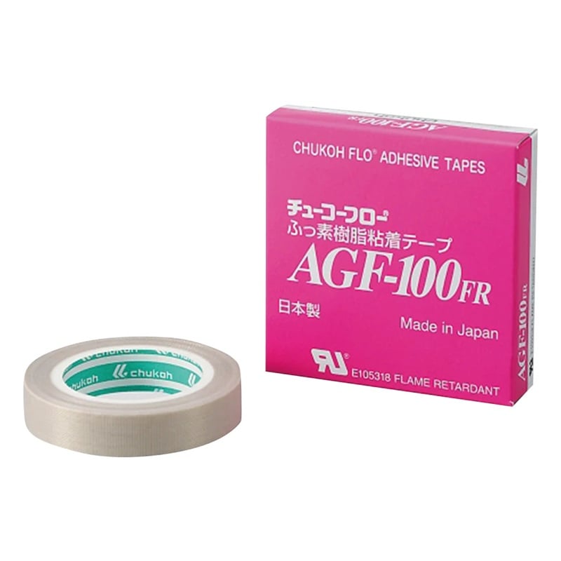 CHUKOH CHEMICAL INDUSTRIES AGF-100FR Chukoh Fluoro-Glass Adhesive Tape (0.13 x 38mm x 10m)