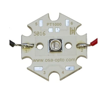 Đèn LED UV 395nm (gắn bề mặt 2 chân, 1 túi (10 chiếc)) OSA Opto OCU-440-UE390-Star