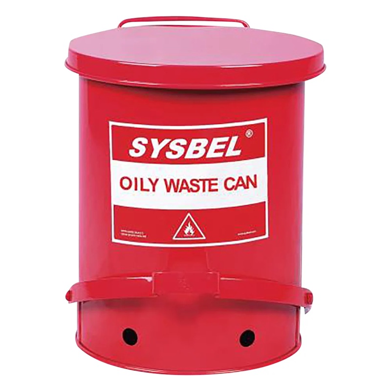 SYSBEL WA8109700 Fire-Resistant Trash Box (79.6L, φ470 x 600mm)