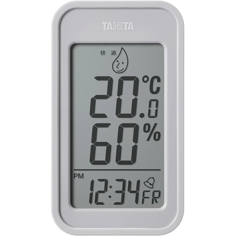 TANITA TT-589 GY Digital Thermo-Hygrometer (Gray, -5oC - 50oC, 20% - 95%)