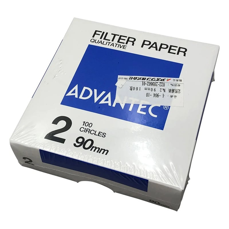 ADVANTEC 00021090 Qualitative Filter Paper No.2 (Φ90mm, 100pcs)