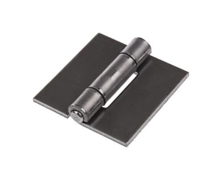 Pinet 50-1-3916 Raw Steel Square Hinge with a Riveted Pin (40mm x 40mm x 2mm, 1 bag (2pcs))