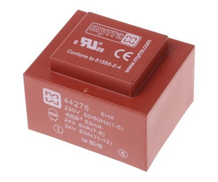 Biến áp PCB (24VAC, 2 Output, 10VA) Myrra 44276