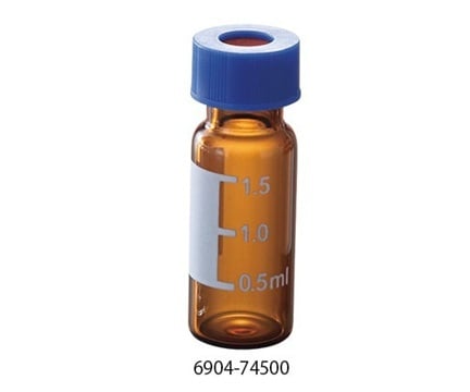 Lọ thủy tinh nắp vặn miệng rộng (màu nâu, 2mL, 100 cái/ hộp) PROOUALITA 6904-74500