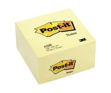 Giấy ghi chú dán (Gói 450 tờ, Màu vàng, 76 x 76mm) Post-It 23401