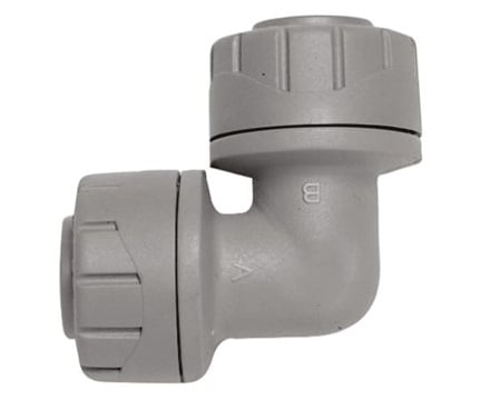 Polyplumb PB115-10 Push-fit Elbow (15mm, 1 bag (10 pieces))