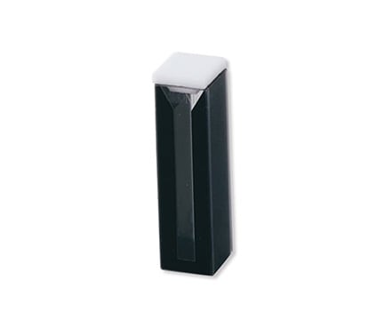 AS ONE 1-2901-01 Q-24 ASLAB Quartz Cell (Semi-Micro Black Two-sided Clear, 1.4mL)