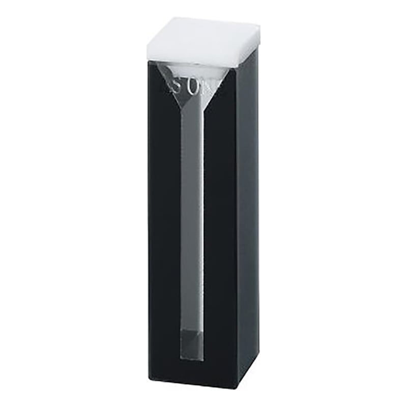 AS ONE 1-2901-09 Q-134 ASLAB Quartz Cell (Semi-Micro Black 2 Surfaces Transparent, 1mL, 12.5×12.5×45mm)