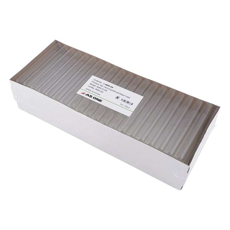 AS ONE 1-4865-09 Test Tubes (14mL, Φ16 x 125mm, 1 Case (100 tubes/ box x 6 boxes))