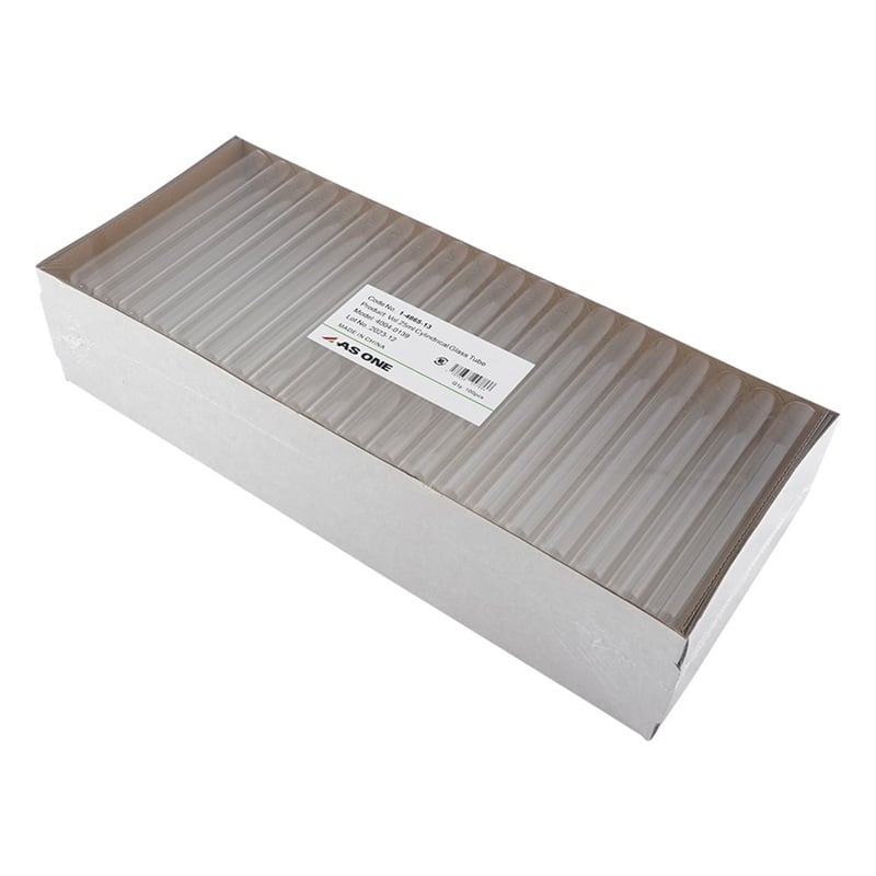 Ống nghiệm thủy tinh (25mL, Φ18 x 150mm, 1 thùng (100 ống/ hộp x 6 hộp)) AS ONE 1-4865-13
