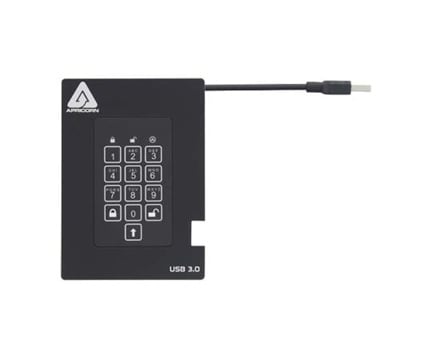 Apricorn A25-3PL256-2000F Portable Hard Drive 2TB