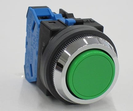 IDEC ABN110G Flat Push Button Switch Green