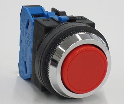 IDEC ABN110R Flat Push Button Switch Red