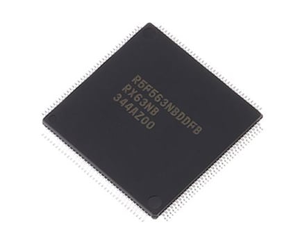 Renesas Electronics R5F563NBDDFB#V0 Microcontroller (32bit RX63N, 100MHz, 1 MB Flash, 144-Pin LFQFP)