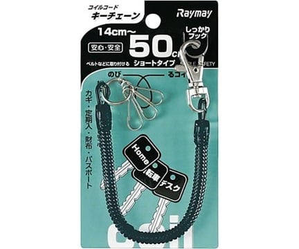 RAYMAY FUJII GLK253B Coil Keychain Black
