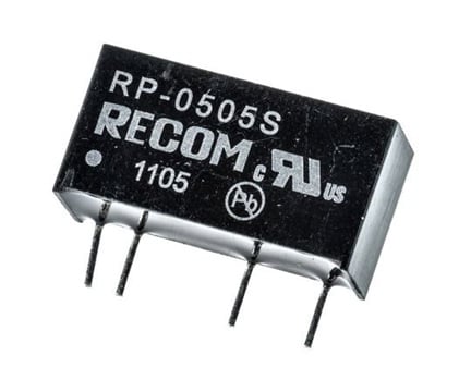 Recom RP-0505S Isolated DC-DC Converter (1W, 5Vdc, 200mA)