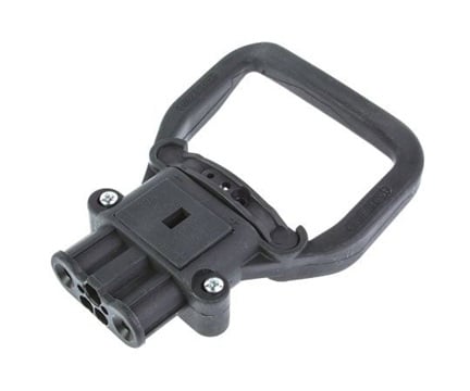 Rema 95342-01 Black Chassis Mount 2P Industrial Power Socket (80A, 150VAC)