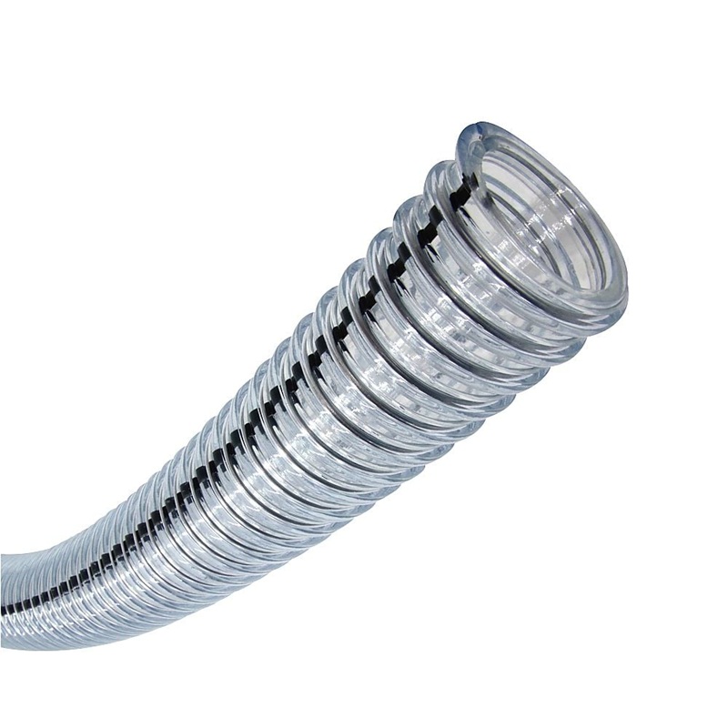TOYOX TPE100C-63-20 Hose for Conveying Plastic Powder and Bulk Materials (Special polyurethane, Reinforcement Hard steel wire, 63.5  x 80.7mm, 20m)