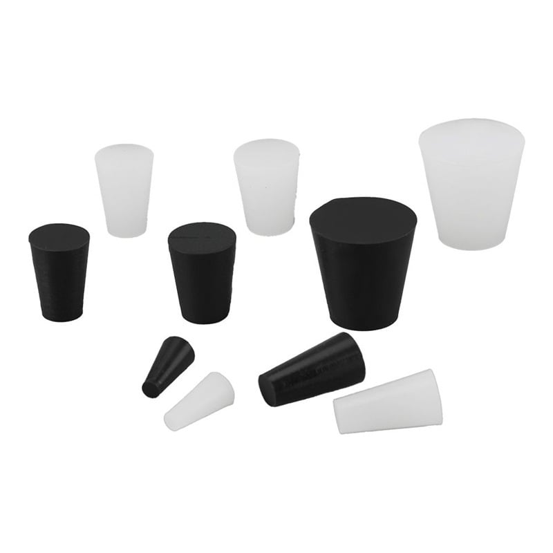 Nút chặn silicon (màu trắng, 11mm, 1 túi (5 cái)) AS ONE 51-0086-04