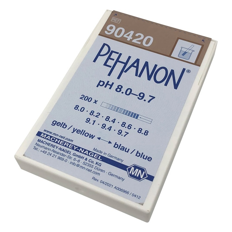 Giấy thử pH dạng vạch (PEHANON, pH8.0-9.7, 1 hộp (200 tờ)) MACHEREY-NAGEL MN90420