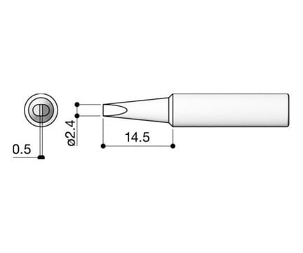 Đầu hàn thay thế HAKKO T18-D24