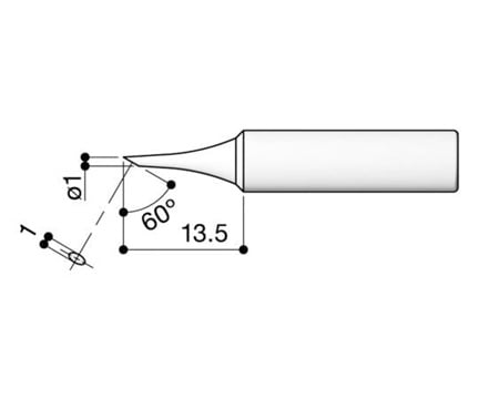 HAKKO T18-C1 Replacement Soldering Tip
