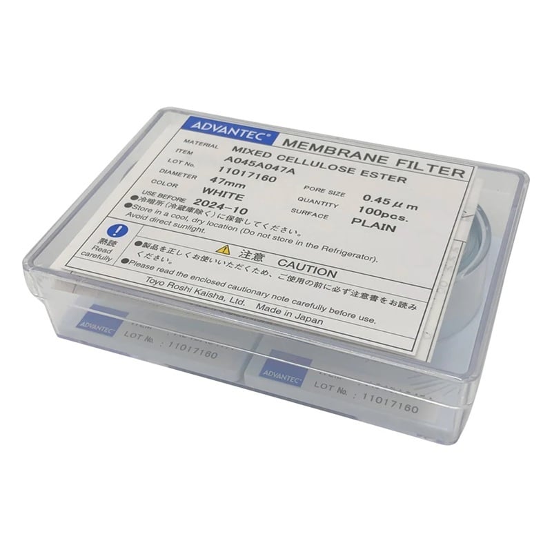 Màng lọc (loại este hỗn hợp cellulose, 0.45μm, 1 hộp (100 tờ)) ADVANTEC A045A047A