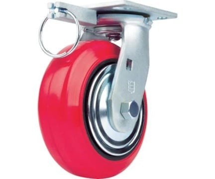 Bánh xe polyurethane chịu tải nặng (xoay, chống ẩm, 125mm) SAMSONG CASTER TP6650-PCI TG