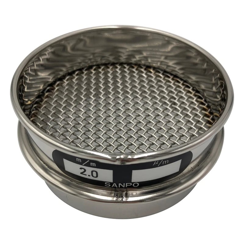 Sàng rây thép không gỉ (φ75 x 20mm, 2.00mm) SANPO 5-3294-25