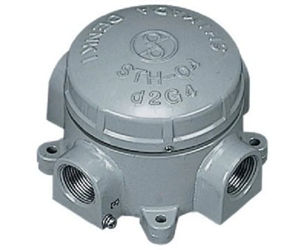 Shimada Electric STH-04T-16 Aluminum Alloy Casting Explosion-Proof Terminal Box (Three-Way, PF1/2)