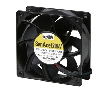 SANYO DENKI 9WV1224P1H001 Axial Fan (24 VDC/ DC 120 x 120 x 38mm)