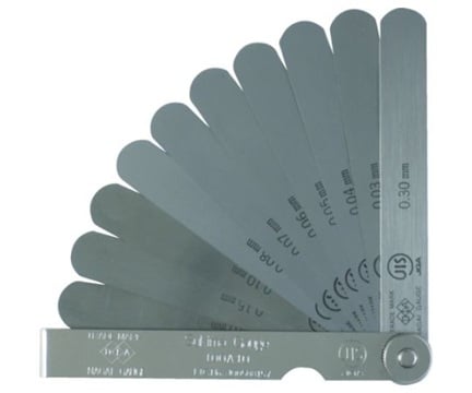 NAGAI GAUGES 150A19 JIS Standard clearance Gauge Set (150mm, 19 sheets)
