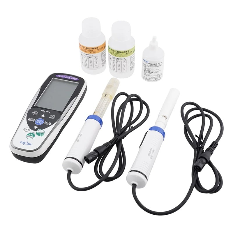 DKK-TOA MM-42DP(pH/EC) Portable Multi-Water Quality Meter 2ch (pH/ 0.000 - 14.000, EC/ 0.1mS/m - 10S/m)