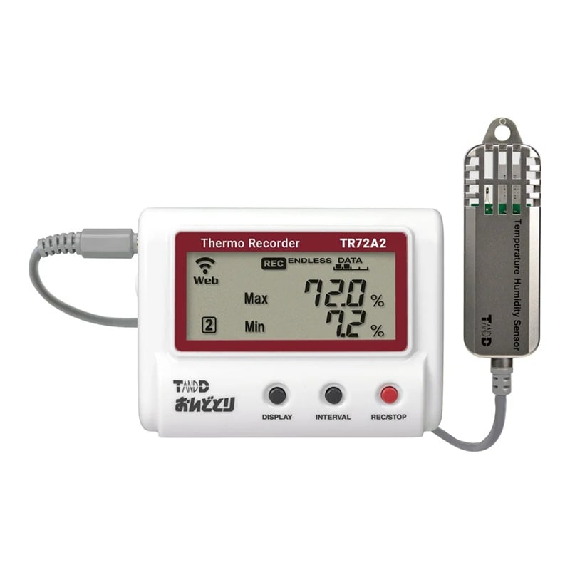 TANDD (T&D) TR72A2-S Temperature and Humidity Data Logger Ondotori (Wireless LAN) ((-25 - 70oC, 0 - 99％RH)