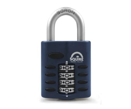 Squire CP40 Combination Padlock (Die-cast Alloy, Blue, 40mm)
