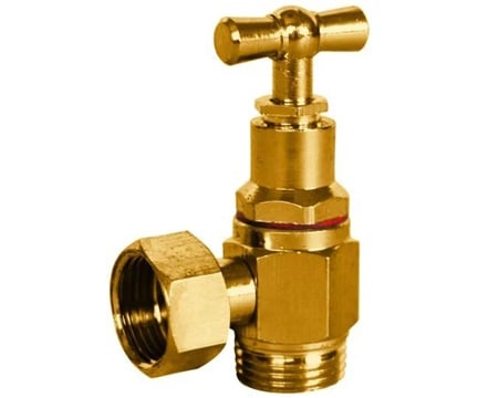 Sferaco 1340003 Brush Plated Brass Stop Cock 9.53mm