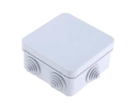 Hộp nối điện cao áp (IP55, 85mm x 85mm x 42mm, màu xám, 1 túi (10 chiếc)) Spelsberg 322-980-01