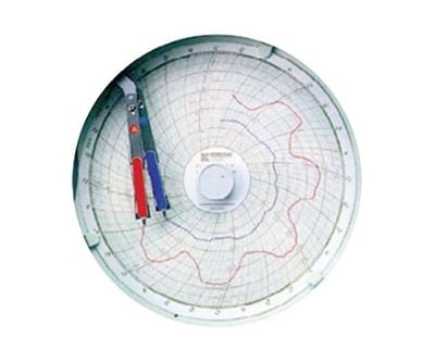 Máy ghi nhiệt độ và độ ẩm (32 ngày/1 vòng quay) Kokusai Chart KC10-WM
