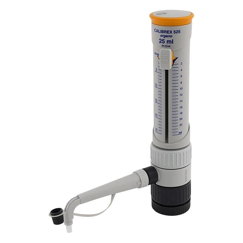 Dụng cụ hút xả mẫu nhỏ giọt trong phòng thí nghiệm Calibrex (2.5 - 25mL) Socorex Isba SA 525.025