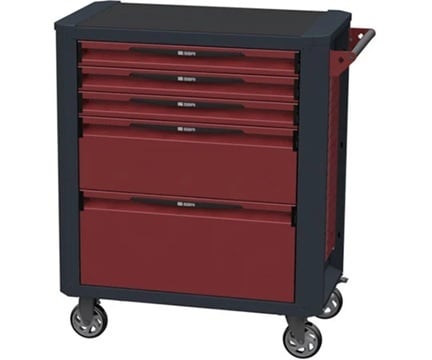 Xe đẩy đựng đồ 5 tầng (màu đỏ, 850 x 470 x 1020mm) SORI 3700023711101