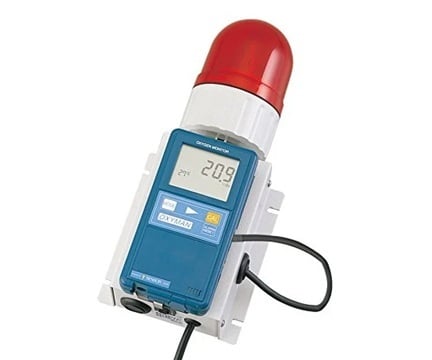 Thiết bị báo động thiếu oxy (cảm biến tích hợp, đèn xoay gắn trực tiếp) Taiei Enginering OM-25MF01-PRB