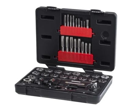 Gear Wrench 3886 Carbon Steel Thread Tap & Die Set 40pcs