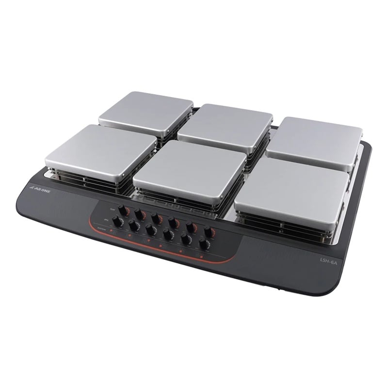 AS ONE 1-4608-61 LSH-6A Hot Stirrer REXIM (50 - 2000 x 6mL, 50 - 250oC, AC100 50/60Hz)