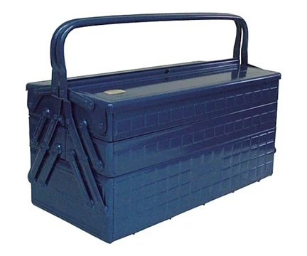 TRUSCO NAKAYAMA GT-470-B Tool Box (3 stage, 472 x 220 x 343mm, Blue)