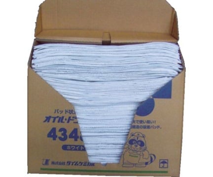 TIME CHEMICAL 4348N Oil Dry Pad (43cm x 48cm x 100 sheets, white)