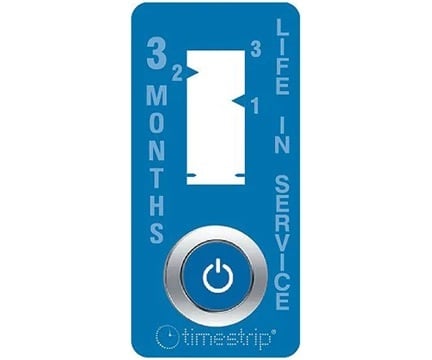 Nhãn chỉ báo thời gian không thể đảo ngược (19 x 40mm, 3 tháng, 1 hộp (100 cái)) Timestrip TS172
