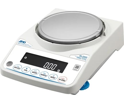 AND (A&D) FX-2202 Analytical Electronic Balance (2200g, 0.01g)