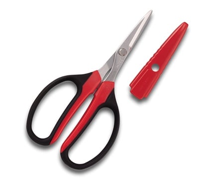 ARS KG-330H-BK Multipurpose Scissors Craft Scissors for Electrical Work/Metalwork/DIY/Crafts/Factory