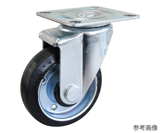Bánh xe xoay loại tấm (Chất liệu Cao su, 125mm) YUEI CASTER SJ-125WP